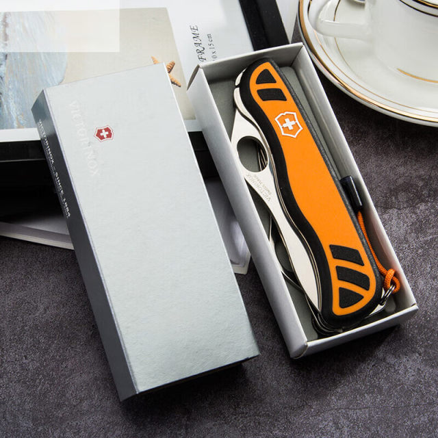 ຕົ້ນສະບັບນໍາເຂົ້າ Victorinox Swiss Army Knife Hunter 111mm camping outdoor sergeant's knife multi-function ມີດພັບ