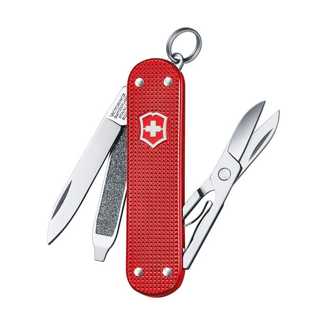 Victorinox Swiss Army Knife Model Colorful Series Aluminum Surface 58mm Outdoor Multifunctional Folding Sergeant's Knife