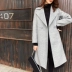 Áo khoác cashmere nữ dài 2018 áo khoác lông cừu hai mặt mới Slim áo len mỏng Hepburn gió áo khoác len cardigan Áo len lót đôi