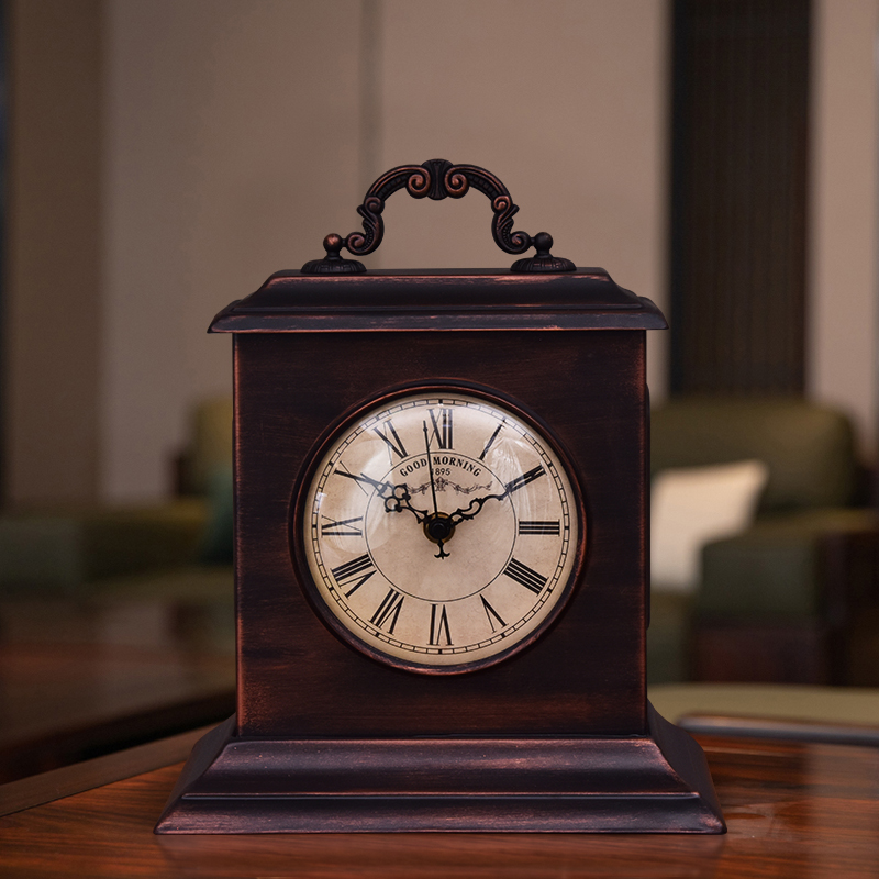 American Vintage Creative Seat Bell Eurostyle Classical Desk Clock Home Living Room Nostalgic clock quartz Clock Republic Desktop Clock-Taobao