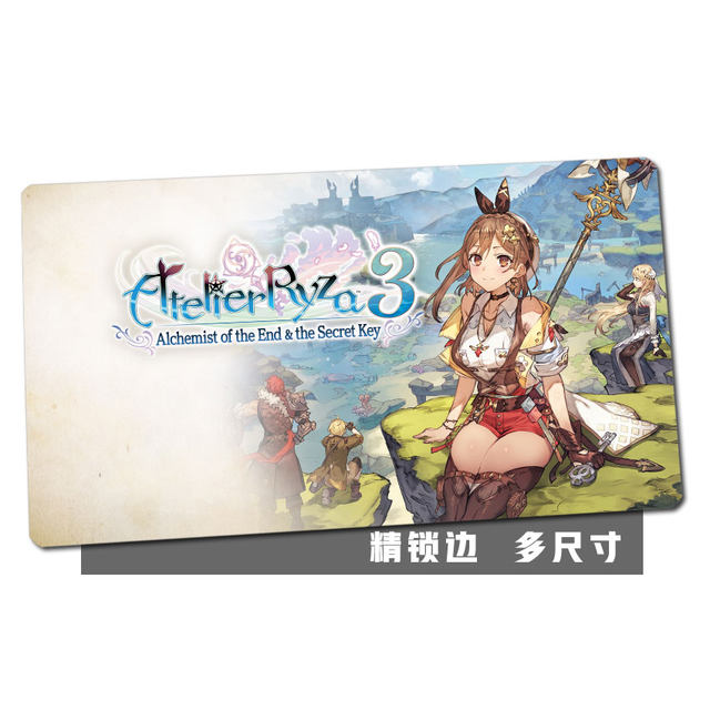 Atelier Ryza's Alchemy Studio Series Animation Game Oversized Mouse Pad Locking Side Table Pad Can Be Customized