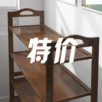 Shoe rack shoe cabinet solid wood simple multi-layer household dustproof shoe shelf dormitory door wood storage shelf clearance