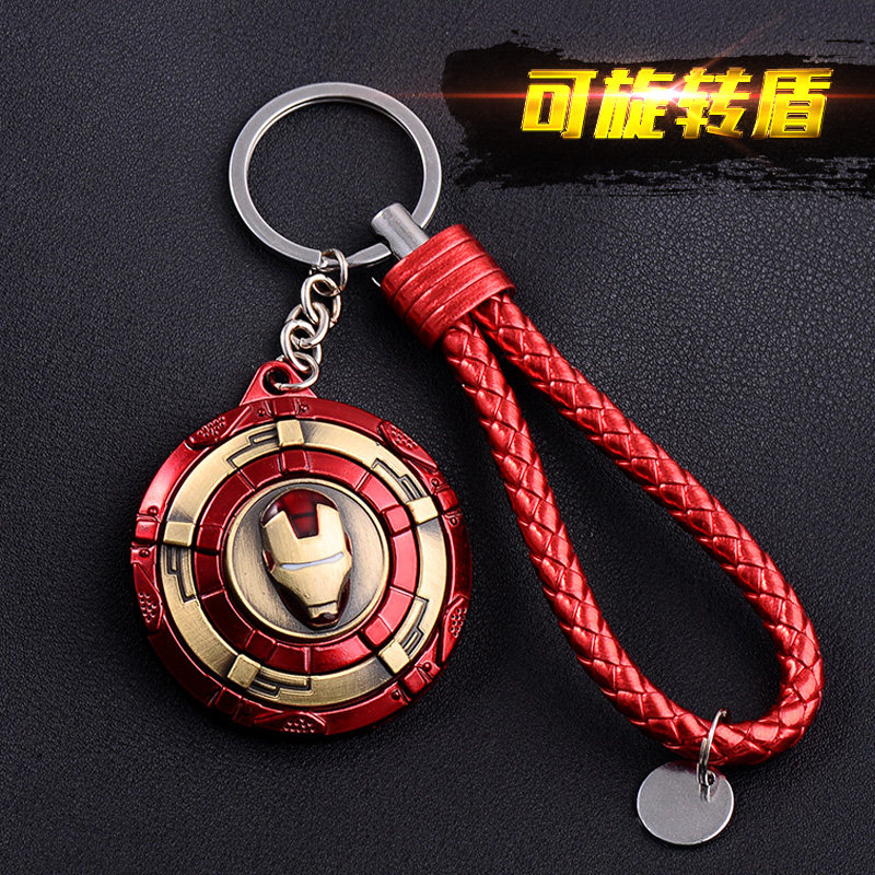 Electric car children portable car personality key pendant man creative personality limited edition bag chain Iron Man