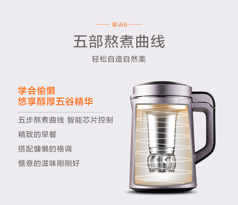 may nau sua hat Máy lọc sữa đậu nành Jiuyang DJ13E-Q7 tự động không có vách ngăn lọc thông minh hàng đầu cửa hàng thông minh đa chức năng đích thực - Sữa đậu nành Maker máy làm sữa đậu nành lock&lock
