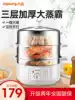 Jiuyang electric steamer household multi-functional household three-layer electric steamer stainless steel thickened steamer breakfast machine large capacity