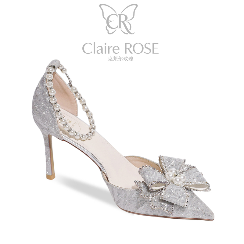 Claire Rose Claire Rose Princess Gift Box High Heels Women's Stiletto Gift Coming-Of-Age Ceremony Crystal Shoes