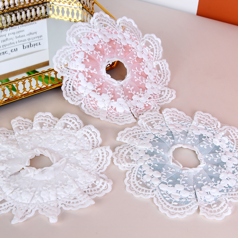 Air Conditioning Vent Decorative Cover, Fabric Lace Pipe Opening Sealing Cover, Wall Hole Decoration, Wind and Dust Protection Cover with Velcro