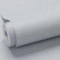 Modern minimalist plain linen wallpaper new Chinese engineering wallpaper full of study Hotel Teahouse background wall