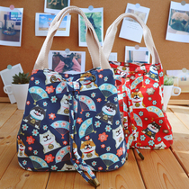 Day Style Cute Matchup Dog Waterproof Lunchbox Bag Large Capacity Student Commuter to Work with Snack Carry-on Bag