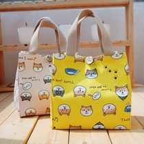 Lunch bag Bento tote bag Japanese cute canvas students with rice bag bag bag bag small body large capacity summer summer