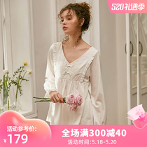 Dust Hee Pyjamas Woman Spring Autumn Style Long Sleeve Long Pants Home Conserved Thin Korean Version Casual Retro Cotton Quality Home Suit Suit