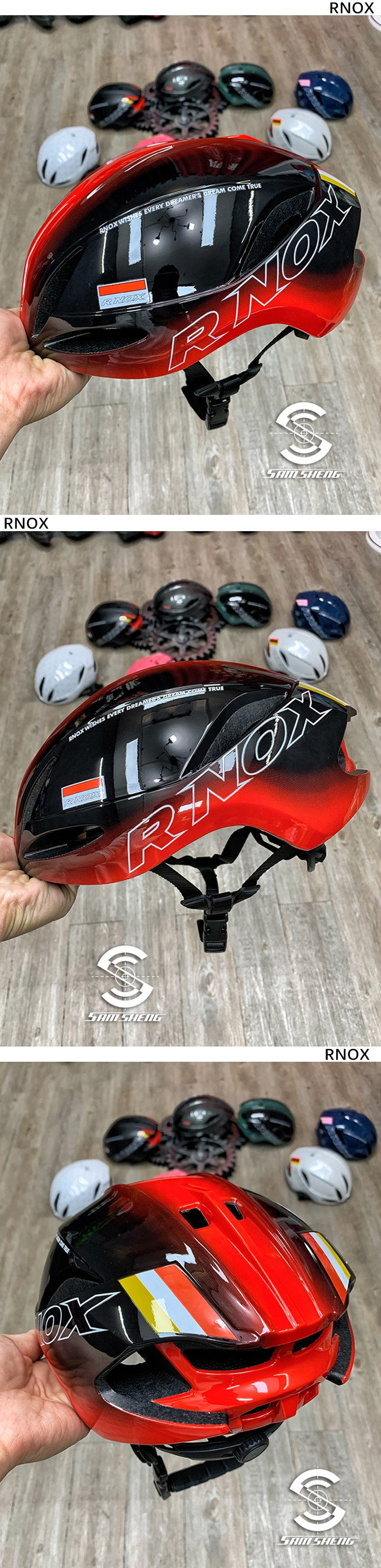 велошлем rnox自行车头盔男公路车一体成型骑行安全盔女山地车头盔气动破风