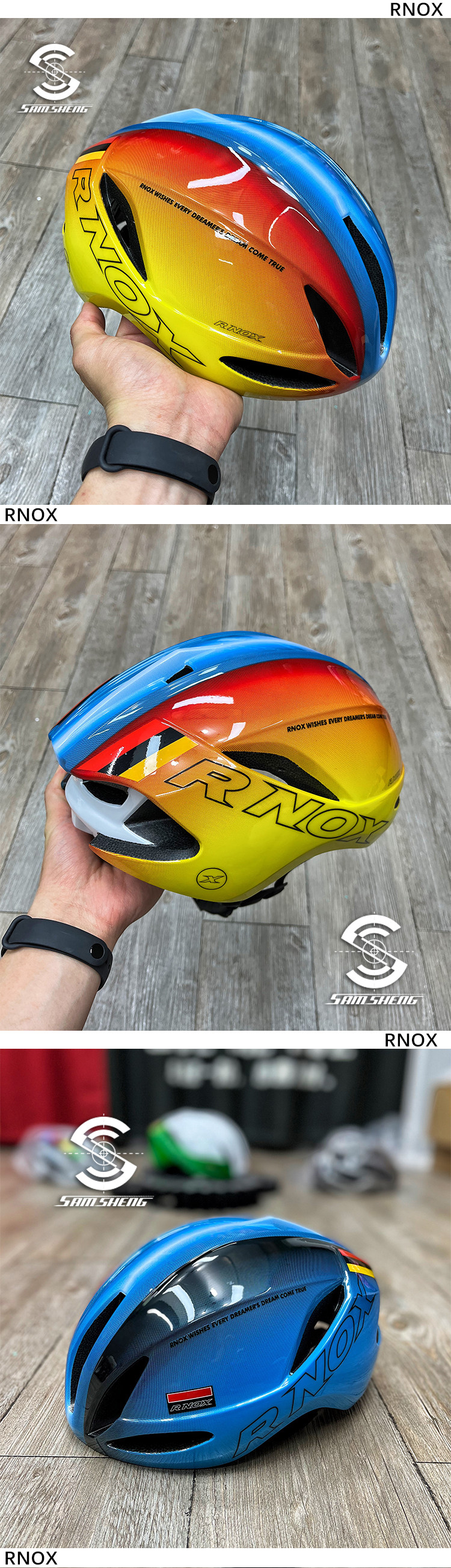 велошлем rnox自行车头盔男公路车一体成型骑行安全盔女山地车头盔气动破风