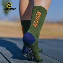 Monton Pulse Cycling Socks Colorblocked Comfortable Breathable Knitted Socks for Men and Women Outdoor Sports Road Cycling Socks