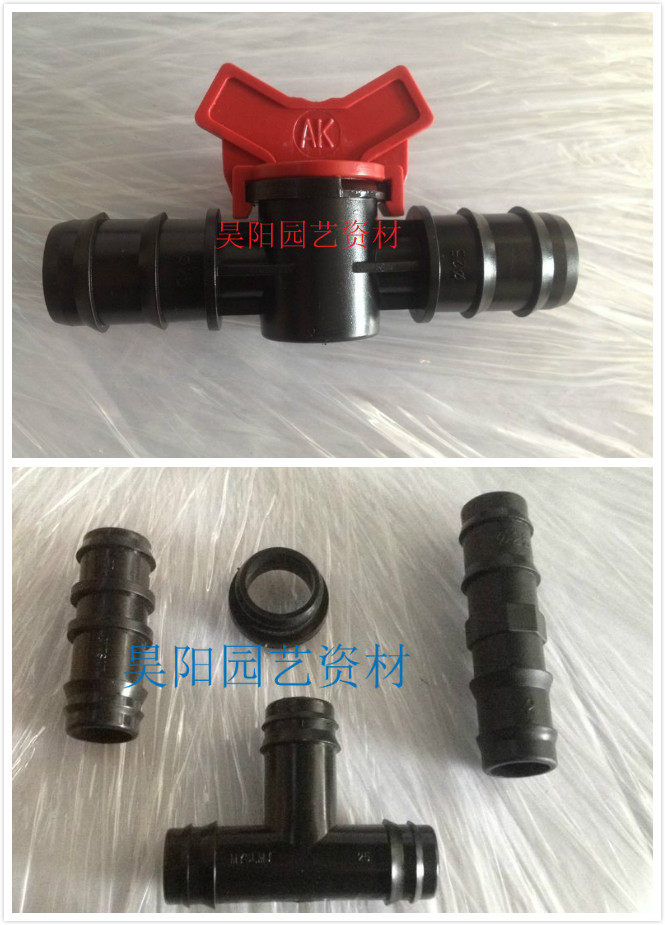 25mmPE plug connector directly three - way switch interface 6 - min PE pipe agricultural drip irrigation accessories are simple 25PE joint