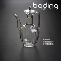 Net red heat-resistant glass teapot with the concubine kettle Imitation Song hand pot hot wine bottle glass pot factory direct sales