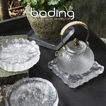 Japanese frosted glass pot bearing dry brewing table tea is purple clay pot base padded bowl saucer Cup Kettle Bottom pad