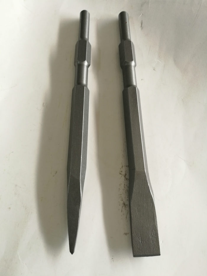 Electric pick electric hammer drill with drill bit chisel long hexagonal tip chiseled flat chisel 17 * 280mm hexagonal drill