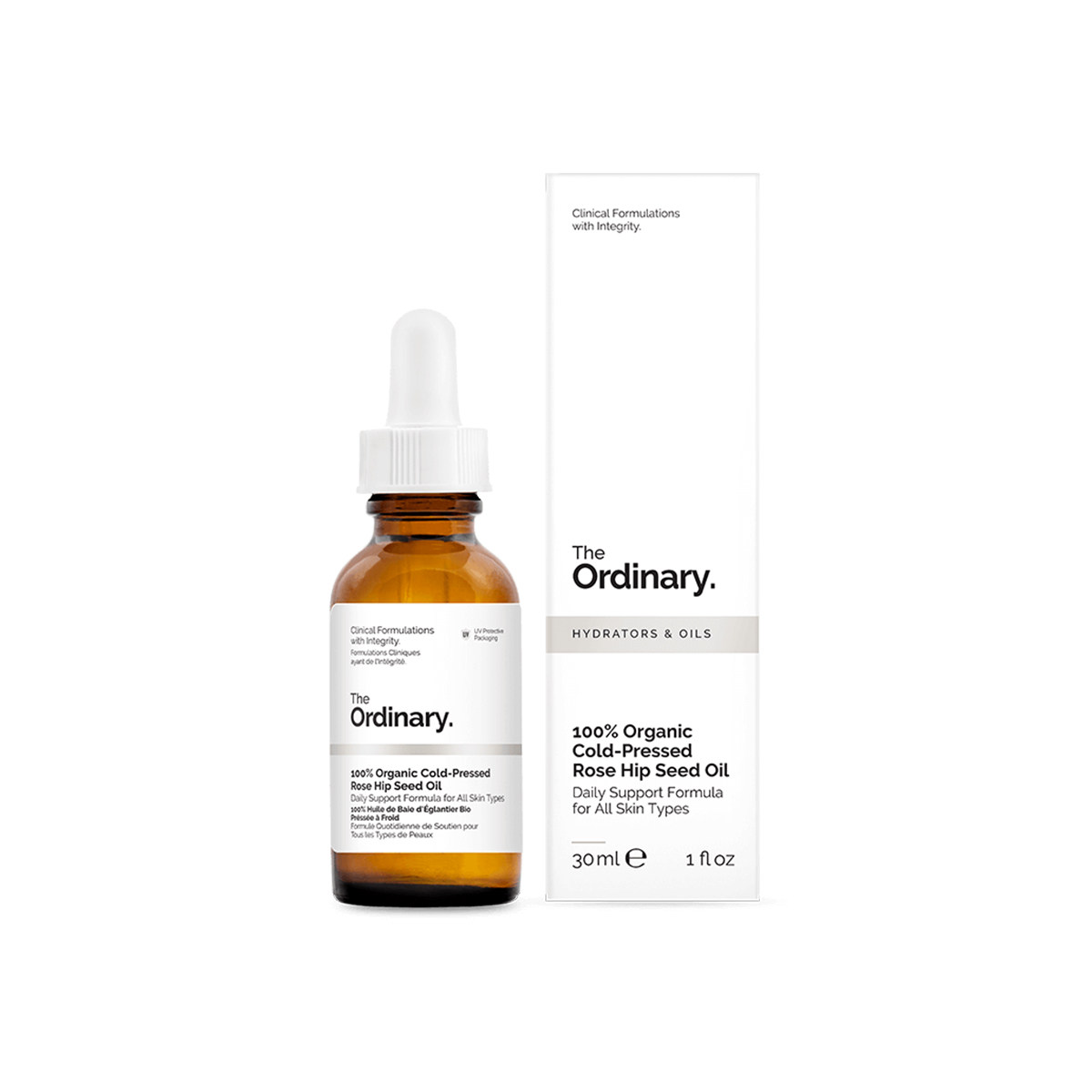 The Ordinary 100% cold-pressed wild rosehip seed oil rosehip oil brightening skin moisturizing anti-aging