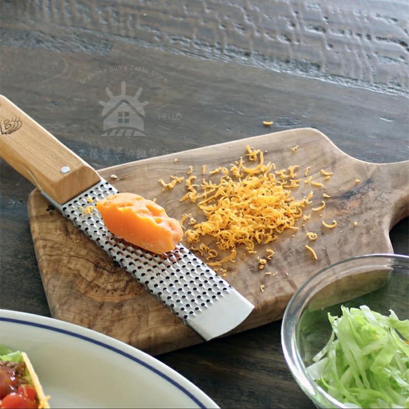 In-Stock Imported Bianchi Vintage Wooden Handle Cheese Grater Baking Grinder Made in Italy