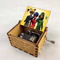 Cartoon peripheral music box creative gift wooden music box customization