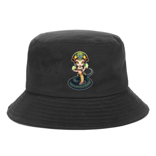 Cartoon fisherman hat game cartoon fisherman hat men and women sun hat printed outdoor basin hat