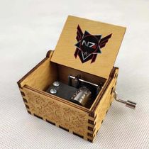 Animation Mass Effect Cartoon Peripheral Music Box Creative Birthday Gift Wooden Music Box Customization