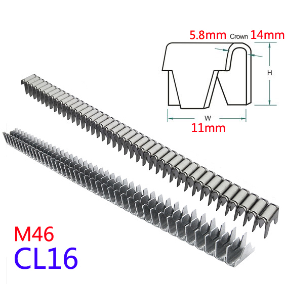 Pneumatic clamp code nail M46 clamp code nail spring clamp code nail bed net bed button nail pet cage fishing cage CL14 CL16-Taobao