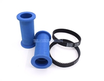 Taiwan Pneumatic Sand Belt Machine CY-39360 Accessories Sponge Wheel Belt Pinion White Blue Rubber Wheel Idle Wheel