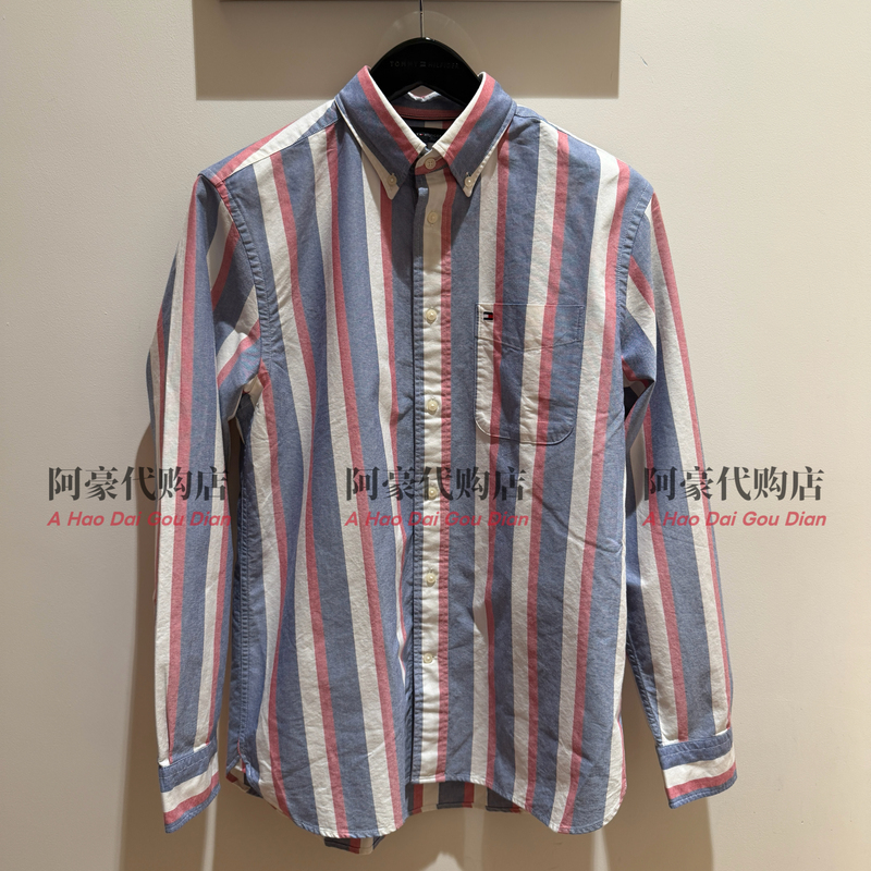 Tommy Hilfiger26 New Spring and Summer Men's Pure Cotton Loose Oxford Long-Sleeved Shirt Mw41695 Tommy Hilfiger26 New Spring and Summer Men's Pure Cotton Loose Oxford Long-Sleeved Shirt Mw41695