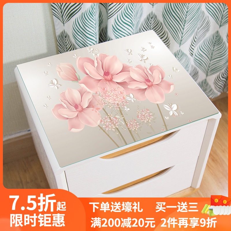 Chinese 3D bed cabinet Chest of drawers Shoe cabinet Tablecloth mat Plastic plastic mat Soft pvc glass tablecloth dustproof waterproof