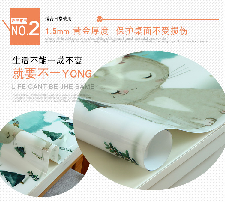 Bảng Mats bảng vải chống thấm dầu nóng Disposable nhựa tấm PVC mềm kính pha lê vải trải bàn hình chữ nhật - Khăn trải bàn khăn trải bàn vuông
