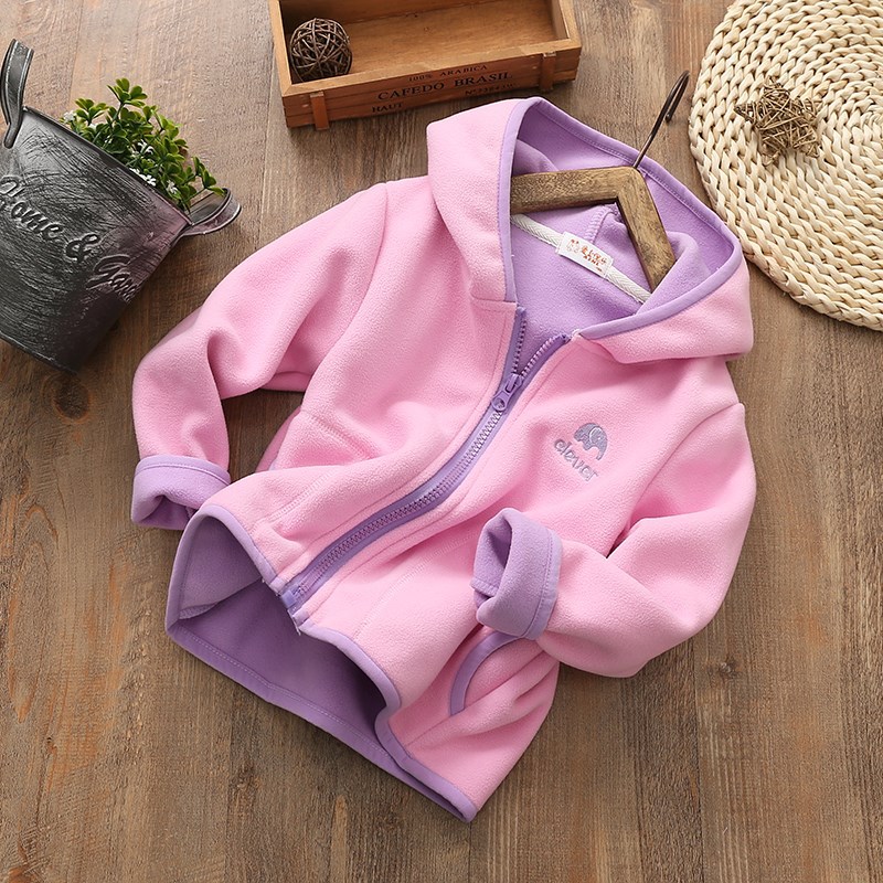 chàng trai áo khoác trẻ em Cardigan quần áo rocking nhung cô gái áo khoác hàng đầu bảo vệ bé quần áo triều trẻ em mùa xuân váy mùa xuân mùa xuân và mùa thu cho trẻ em