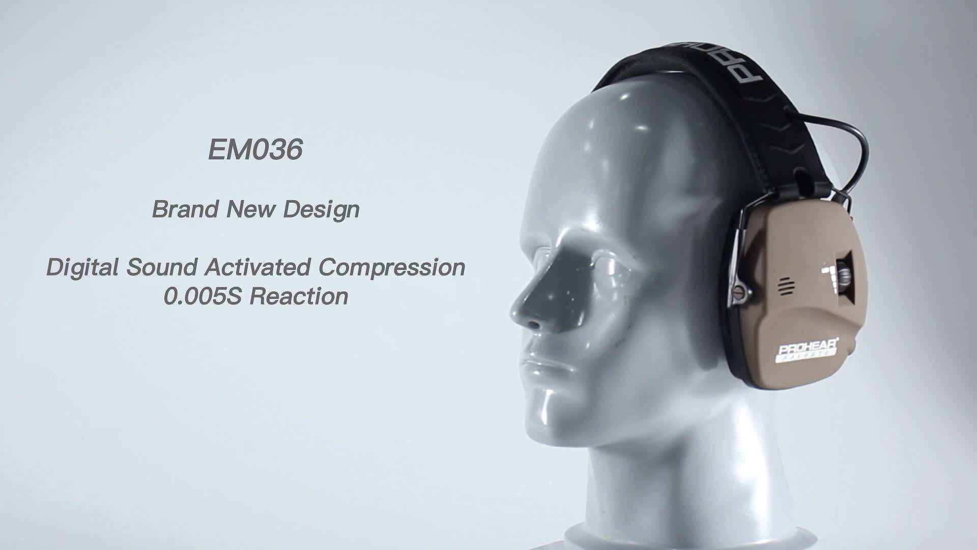 OEM Tactical Sport Sound Defender Earmuff Hunting Ear Defenders