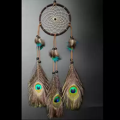 dream catcher Indian Peacock hair catcher dream net transshipment heir heir hand hanging gift