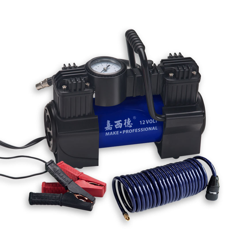Jiasid 0300 vehicle-mounted inflating pump 300W power double cylinder portable car tire pump