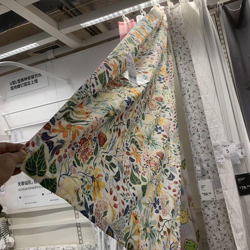 Shanghai Ikea Physical Store Purchases Genuine Stanlume Waterproof Shower Curtains and Bathroom Partition Curtains Shanghai Ikea Physical Store Purchases Genuine Stanlume Waterproof Shower Curtains and Bathroom Partition Curtains