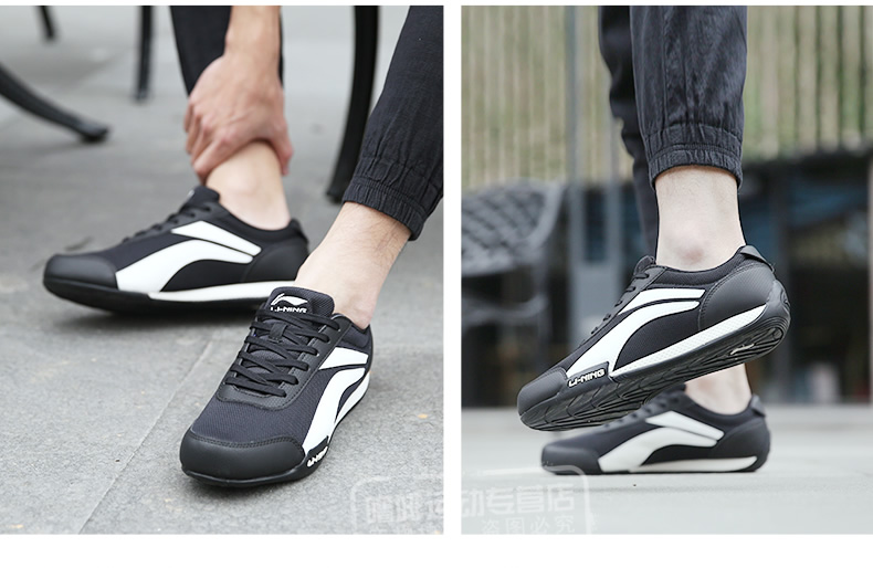 Li Ning của nam giới giày thường giày 2018 mùa hè retro đen lưới thoáng khí đích thực giày giày thể thao forrest giày các hãng giày sneaker nổi tiếng