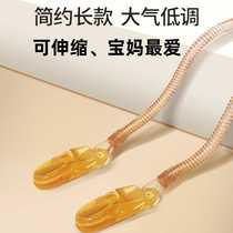 Pacifier anti-falling chain teether baby teething stick anti-falling rope chewing gum toy hanging rope baby pacifier chain clip