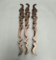 Customized new Chinese handle hotel glass door antique solid wood door handle club push door has frameless handle