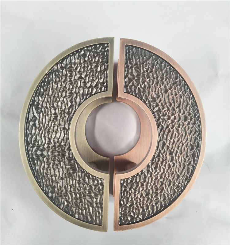 Antique semicircle double door pull handicraft handle custom glass door handle with frameless sliding door handle