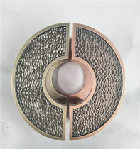 Antique semicircular gate big handle craft handle Hotel Club glass door handle with frameless sliding door handle