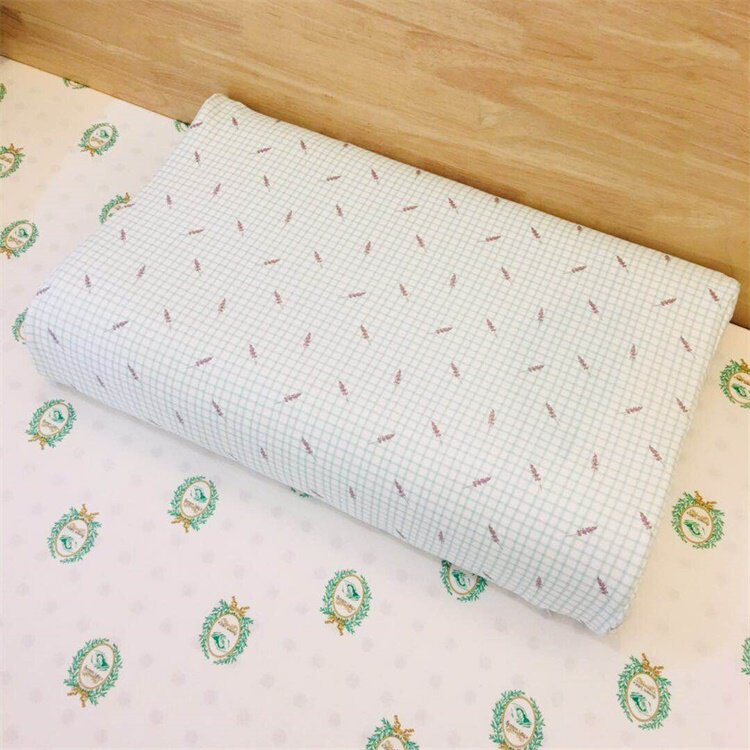 Combed Pure Cotton Full Cotton Knit Cotton Thai Vegetarian ten thousand Latex Pillowcase Adult Children Baby Pillow Leather for lavender