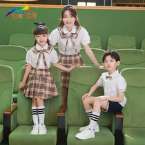 Kindergarten Garden Clothing Summer Banfu Suit for primary and middle school students Banfu Yinglun Wind school uniform Customized College Wind Performance Suit