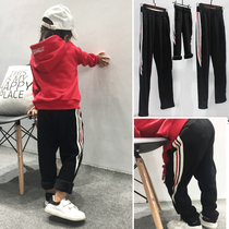  Parent-child clothing early spring new products 2021 new trend family clothing a family of three and four childrens summer casual trousers