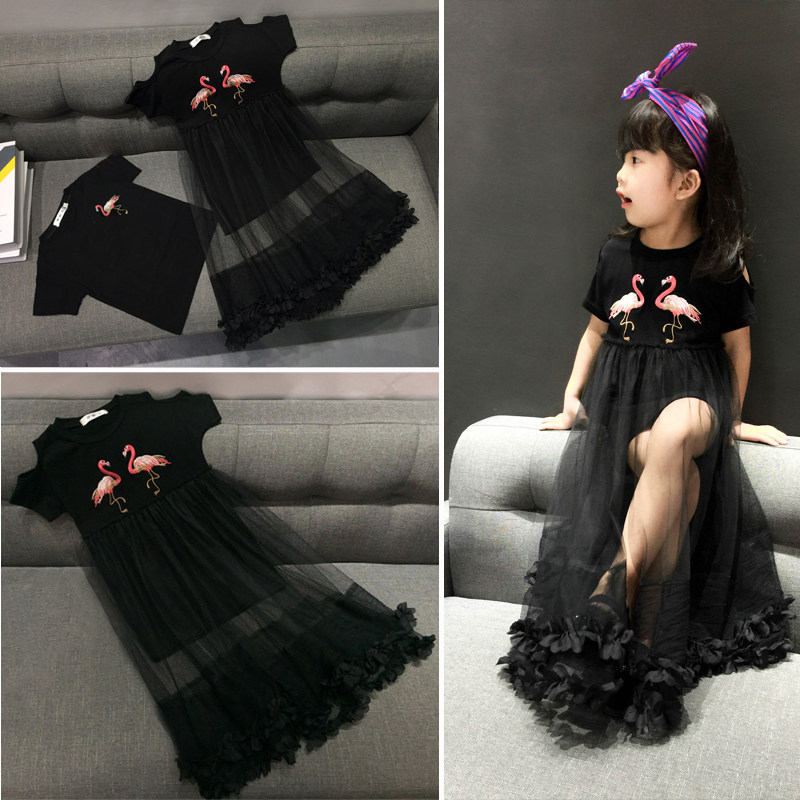 Pro-sub-dress Xia-style 2022 new internet Red Mother Women's dress The family of a family of three four-mouth mother-son dress girl foreign dress