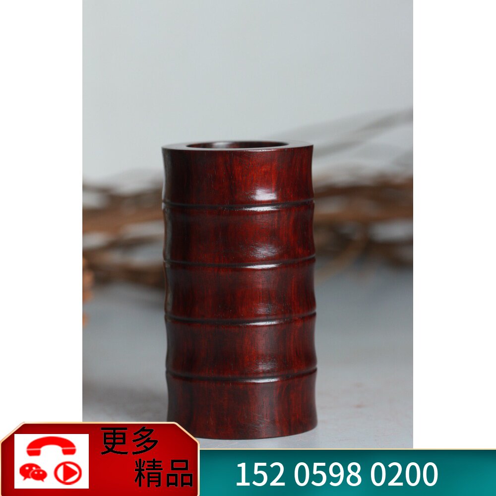 Indian Little Leafy Purple Sandalwood Whole Stock Hollowed Out Small Pen Holder High Oil Dense Old Stock No Parquet