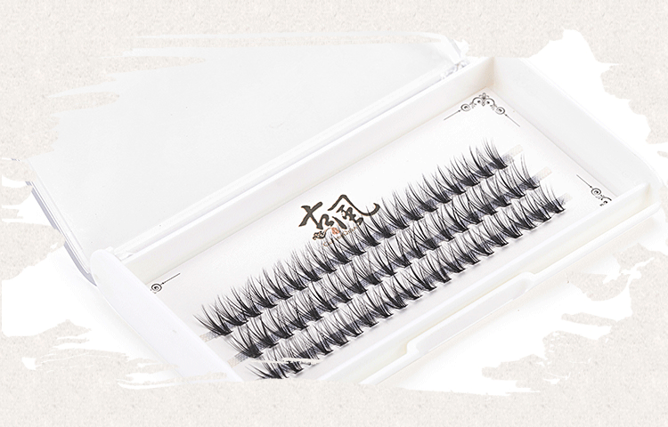 3D ba chiều bờm ghép lông mi giả tóc tự nhiên dày quăn đen mềm duy nhất cụm 20 loại lông mi gel kích mí the face shop