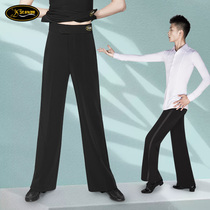 Art Champ New Latin Dance Long Pants Mens Morden Dance Pants National Mark Dance Competition Barrel Pants Societywide Pants