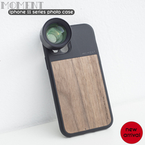 Moment iPhone11ProMax wood grain canvas shell mobile phone wide-angle telephoto macro fish eye deformation lens
